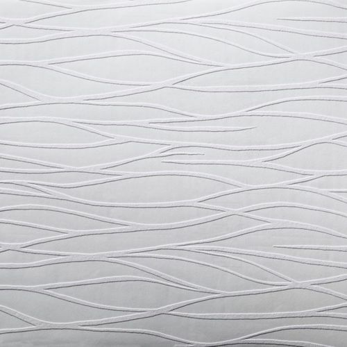 Papier peint contemporain - Organic  - York wallcoverings - motif à vagues / aspect tissu / blanc