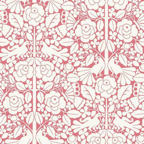 Papier peint contemporain - Fairy Tales  - York wallcoverings - à motif floral / à motif animalier / aspect tissu