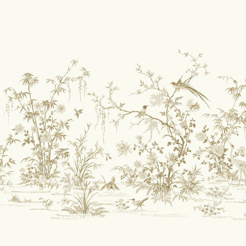 Papier peint contemporain - Flowering Vine  - York wallcoverings - scène / chinoiserie / à effet dimensionnel