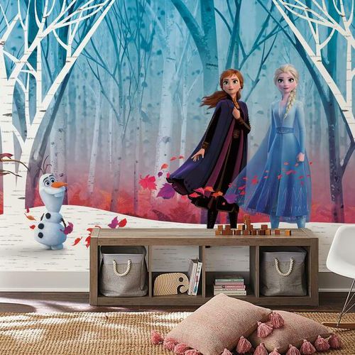 Papier peint contemporain - Disney Frozen 2 Woodland Tree - York wallcoverings - en vinyle / motif pour enfant / aspect papier peint