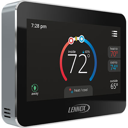 Thermostat électronique - COMFORTSENSE® 7500 - Lennox - programmable / pour système de ventilation / mural