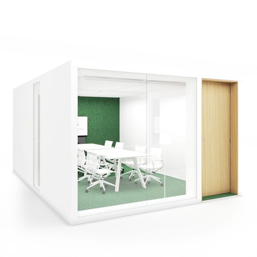 Bureau POD acoustique - POD MAX - INTO Concept - en verre / pour open space
