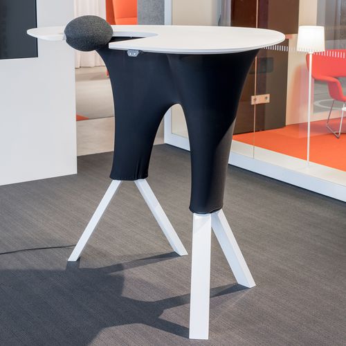 Bureau contemporain - STEP IN - INTO Concept - en MDF / en acier / pour le télétravail