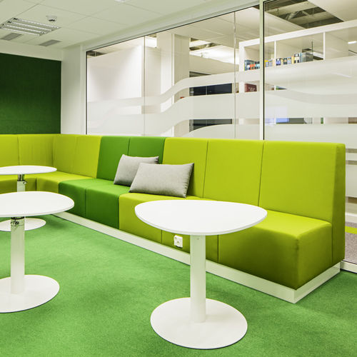 Canapé modulable - POINT - INTO Concept - d'angle / contemporain / en tissu