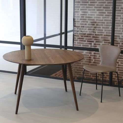 Table à manger design scandinave - PLAYDINNER  - Bruunmunch Furniture ApS - en chêne / en bois massif / avec piètement en bois