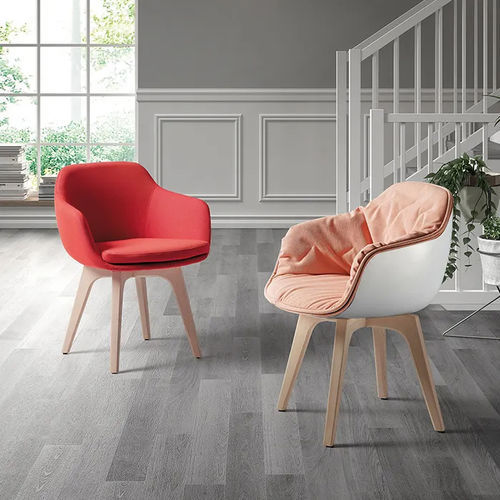 Chaise contemporaine - LAP 4012 - DRESSY - d'intérieur / en tissu / avec piètement en hêtre