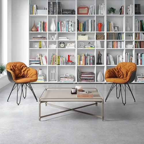 Chaise contemporaine - LAP 4052 - DRESSY - d'intérieur / en tissu / avec piètement en métal