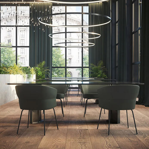 Chaise contemporaine - NUBO 4105 - DRESSY - d'intérieur / en tissu / en cuir