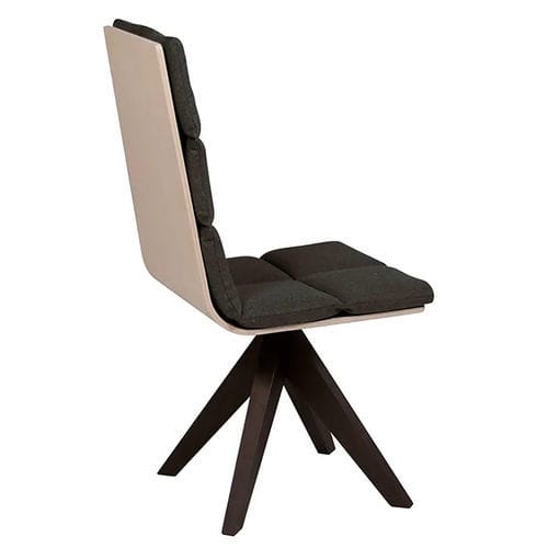 Chaise contemporaine - TAIGA H2 - DRESSY - d'intérieur / en tissu / avec piètement en frêne