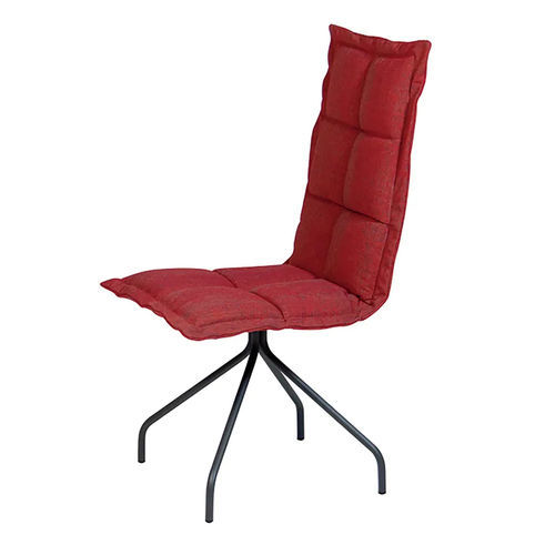 Chaise contemporaine - ARA H4 - DRESSY - d'intérieur / en tissu / avec piètement en métal