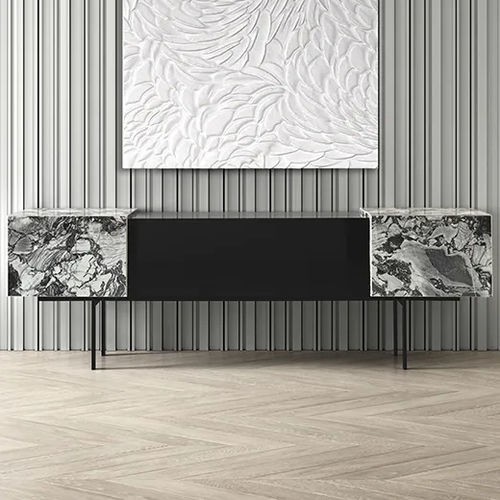 Buffet contemporain - MILES H60 - DRESSY - en bois laqué / en MDF / en métal