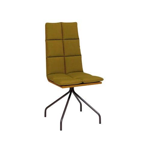 Chaise contemporaine - ARA H3 - DRESSY - d'intérieur / en tissu / avec piètement en métal
