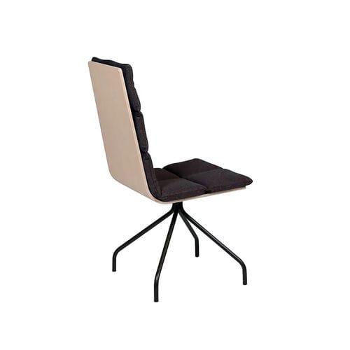 Chaise contemporaine - ARA H2 - DRESSY - d'intérieur / en tissu / avec piètement en métal