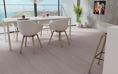 Parquet contrecollé - DOUGLAS SPRUCE WHITE WAX - Rappgo - en douglas / en épicéa / ciré