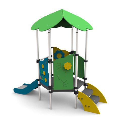 Structure de jeu pour aire de jeux - MFI-04 - Free Kids s.c. - en acier / en HDPE / modulaire