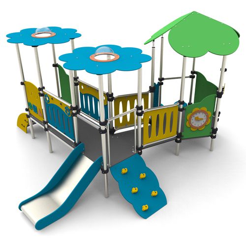 Structure de jeu pour aire de jeux - MFI-05 - Free Kids s.c. - en acier / en HDPE / modulaire