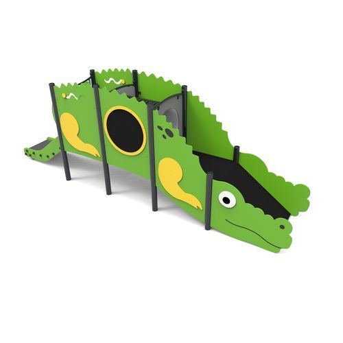 Toboggan tournant - CROCODILE   - Free Kids s.c. - pour aire de jeux / en acier inoxydable / en HDPE