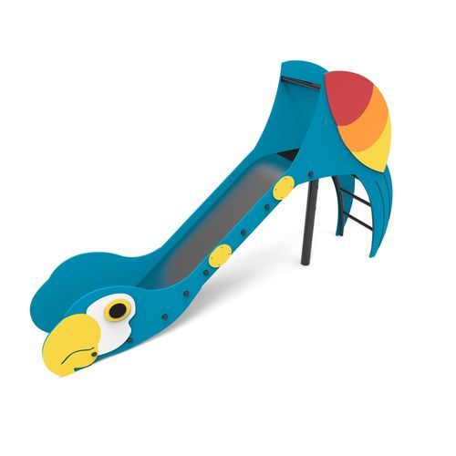 Toboggan droit - Parrot  - Free Kids s.c. - pour aire de jeux / en acier inoxydable / en HDPE