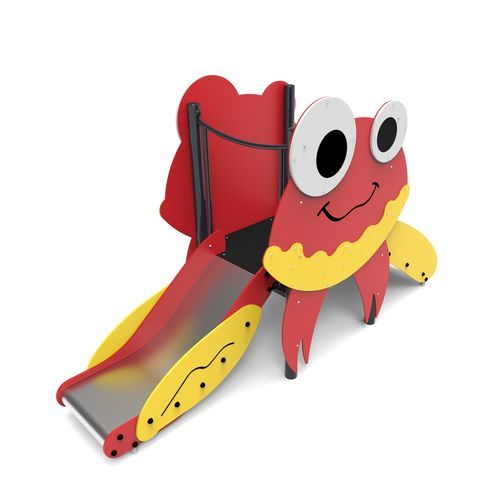 Toboggan droit - CRAB  - Free Kids s.c. - pour aire de jeux / en acier inoxydable / en HDPE