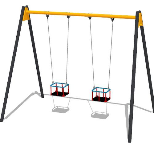 Balançoire en acier - 0020010  - Free Kids s.c. - pour parc de jeux / double