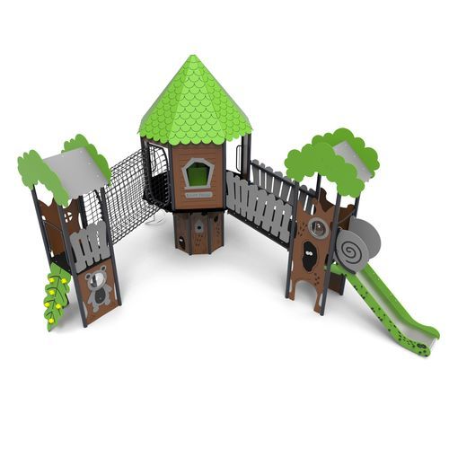 Structure de jeu pour aire de jeux - DND-10 - Free Kids s.c. - en métal / en PEHD / modulaire