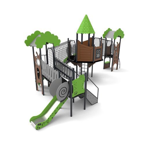 Structure de jeu pour aire de jeux - DND-11 - Free Kids s.c. - en métal / en HDPE / modulaire