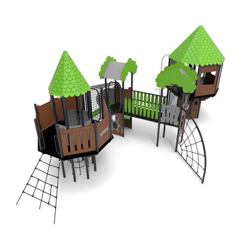 Structure de jeu pour aire de jeux - DND-12 - Free Kids s.c. - en métal / en HDPE / modulaire