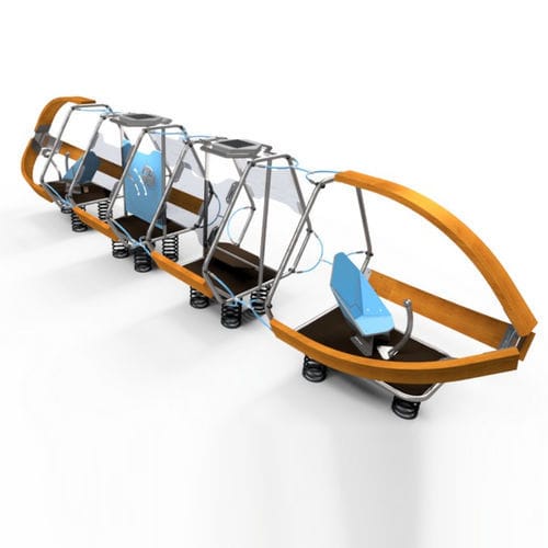 Jeu à ressort en acier galvanisé - LUMITRAM  - Free Kids s.c. - en contreplaqué / en HPL / transport