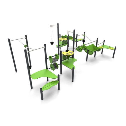 Structure de jeu pour aire de jeux - QUICKSAND 9  - Free Kids s.c. - en plastique / en métal / modulaire