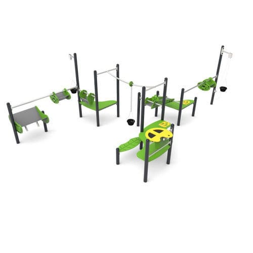 Structure de jeu pour aire de jeux - QUICKSAND 8  - Free Kids s.c. - en HPL / modulaire