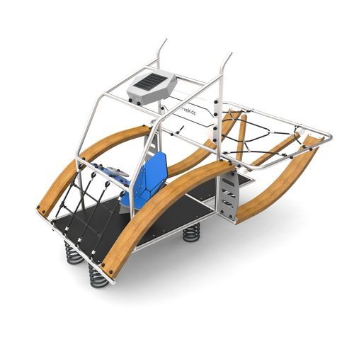 Structure de jeu pour aire de jeux - LUMILORRY - Free Kids s.c. - en inox / en bois / en HDPE