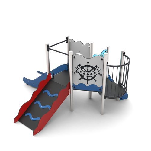 Structure de jeu pour aire de jeux - AHOY 09 - Free Kids s.c. - pour établissement public / pour collectivité / en métal
