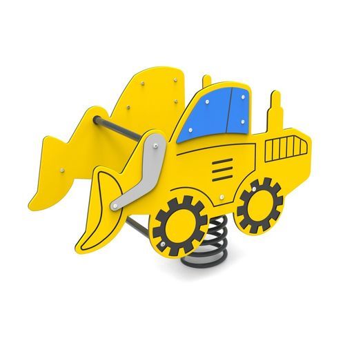 Jeu à ressort en contreplaqué - BULLDOZER   - Free Kids s.c. - transport / monoplace