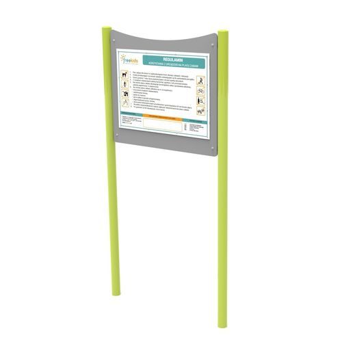 Panneau d'information pour espace public - TIN-04 - Free Kids s.c. - pour aire de jeux / à messages variables