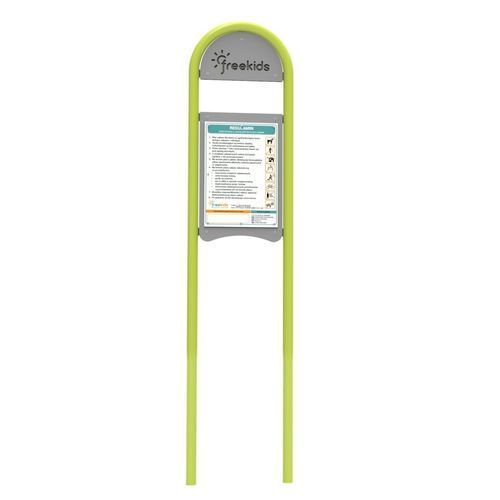 Panneau d'information pour espace public - TIN-03 - Free Kids s.c. - pour aire de jeux / à messages variables