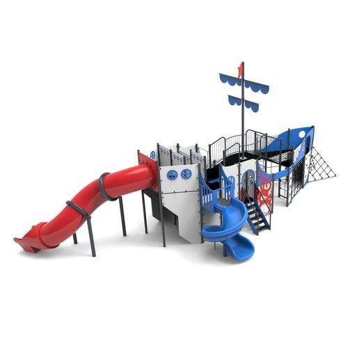 Structure de jeu pour aire de jeux - OCTOPUS  - Free Kids s.c. - en métal / en HDPE / en HPL