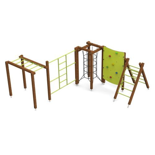 Grimpeur pour aire de jeux - HOP! WOOD 2  - Free Kids s.c. - pour parcours de santé / modulaire / en bois