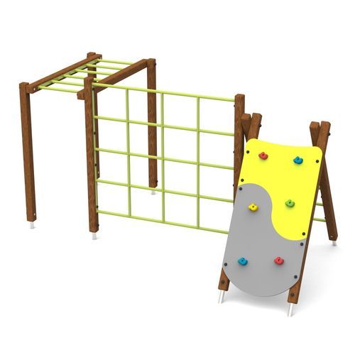 Grimpeur pour aire de jeux - HOP! WOOD 1  - Free Kids s.c. - pour parcours de santé / modulaire / en bois