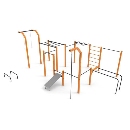 Parc de street workout pour espace public - P-009 - Free Kids s.c. - pour aire de jeux / pour activité sportive / dips