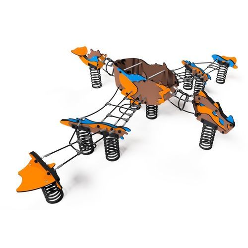 Structure de jeu pour aire de jeux - SLAVIA DRAGON   - Free Kids s.c. - en métal / en polyéthylène haute densité PEHD / en polyéthylène haute densité (PEHD)