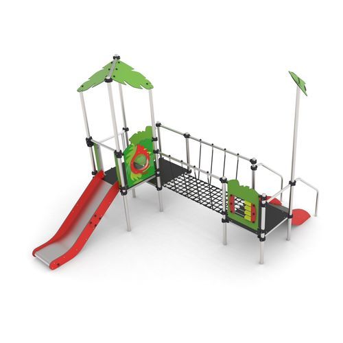 Structure de jeu pour aire de jeux - JURA 1  - Free Kids s.c. - en métal / modulaire / avec abri