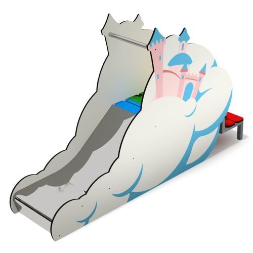 Toboggan droit - RBW  - Free Kids s.c. - pour aire de jeux / en HDPE / avec abri