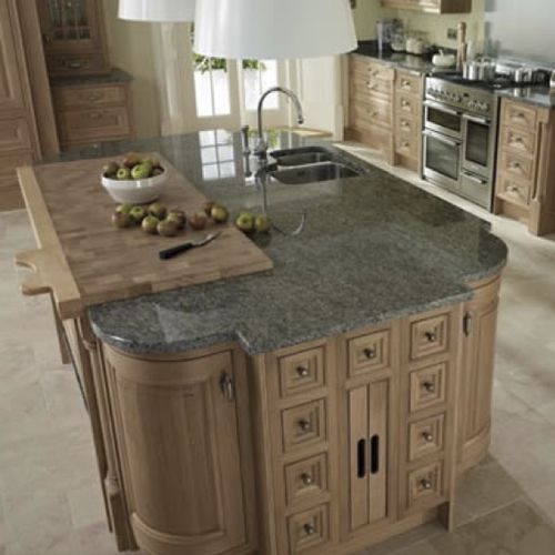 Plan de travail en granite - BLUE EYES - WALL GRANITE SERVICE SRL - de cuisine / gris / bleu