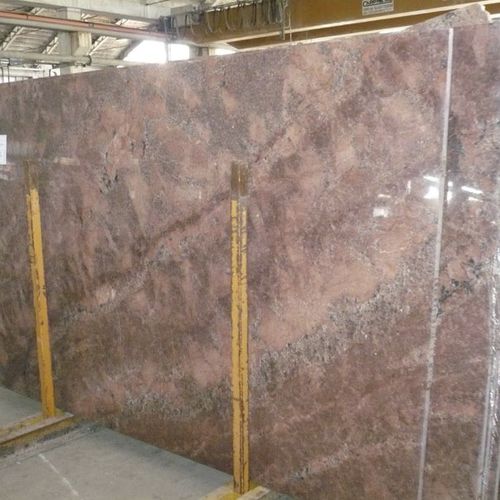 Plaque de pierre en granit - JUPARANA BORDEAUX - WALL GRANITE SERVICE SRL - pour sol / polie / marron