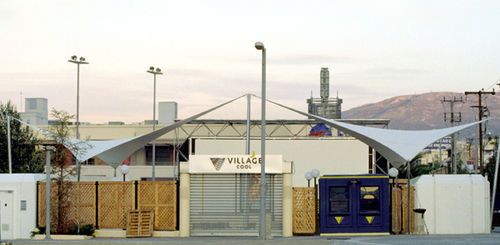 Structure tendue câble-membrane - VILLAGE PARK - Arka - auvent / pour couverture / avec membrane en polyester