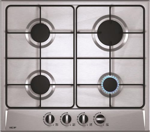 Table de cuisson à gaz - SLENDER : 310 HXX6044 * P1 - ICF Kitchen Appliances - 4 foyers / encastrable / avec manettes