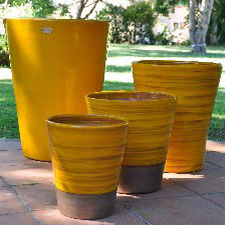 Pot de jardin en terracotta - IBIZA SUNSHINE : SYDNEY - Les Poteries d'Albi - conique