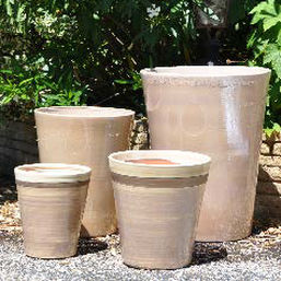 Pot de jardin en terracotta - SUR LA DUNE : SYDNEY - Les Poteries d'Albi - rond