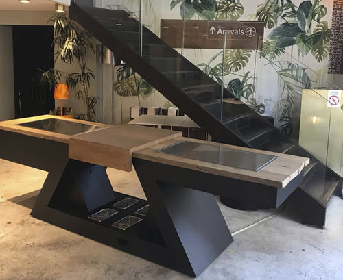 Meuble pour table de cuisson pour jardin - Customized solution  - ZEDEXPERIENCE - pose libre