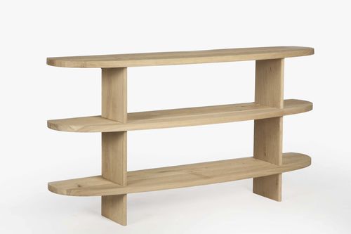 Console contemporaine - PURE - Mmood - en chêne / ovale / résidentielle